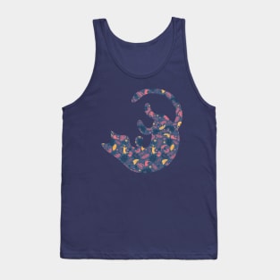 Cats Playing in The Tropical Forest SILHOUETTE Tank Top